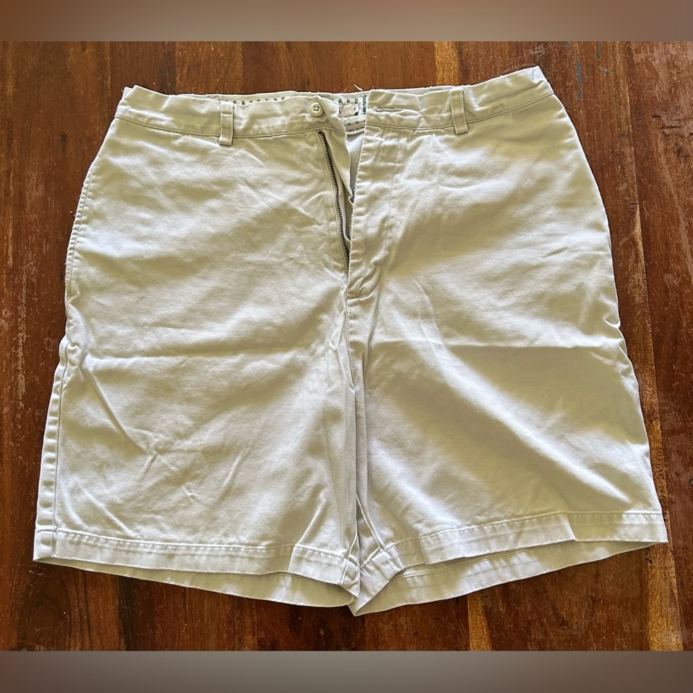 Flat Front Shorts | J Crew | 34” Waist | Stone